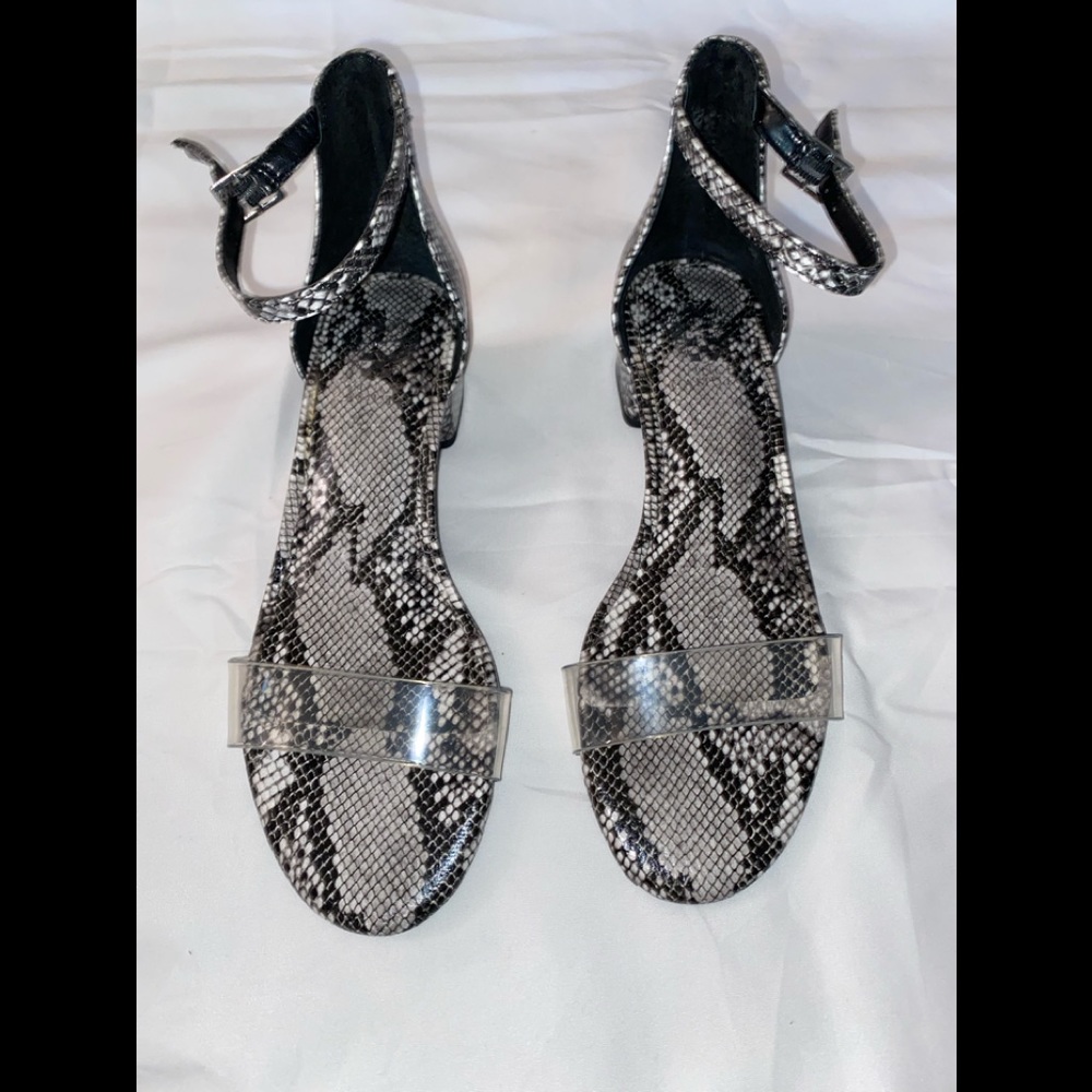 Snake skin sandals